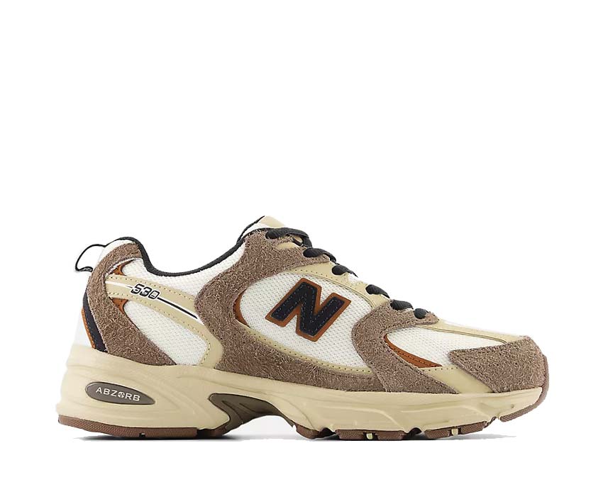 New Balance 530 Dark Mushroom Incense Linen — sneaker femme tons terre