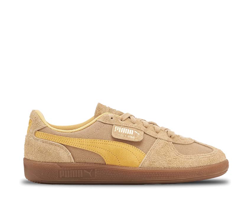 Puma Palermo Vintage Prairie Tan Flaxen Gold — zapatilla mujer cuero retro