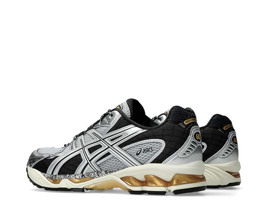 Asics Gel Nimbus 10.1 Piedmont Grey/Pure Silver sole — premium Gel long distance