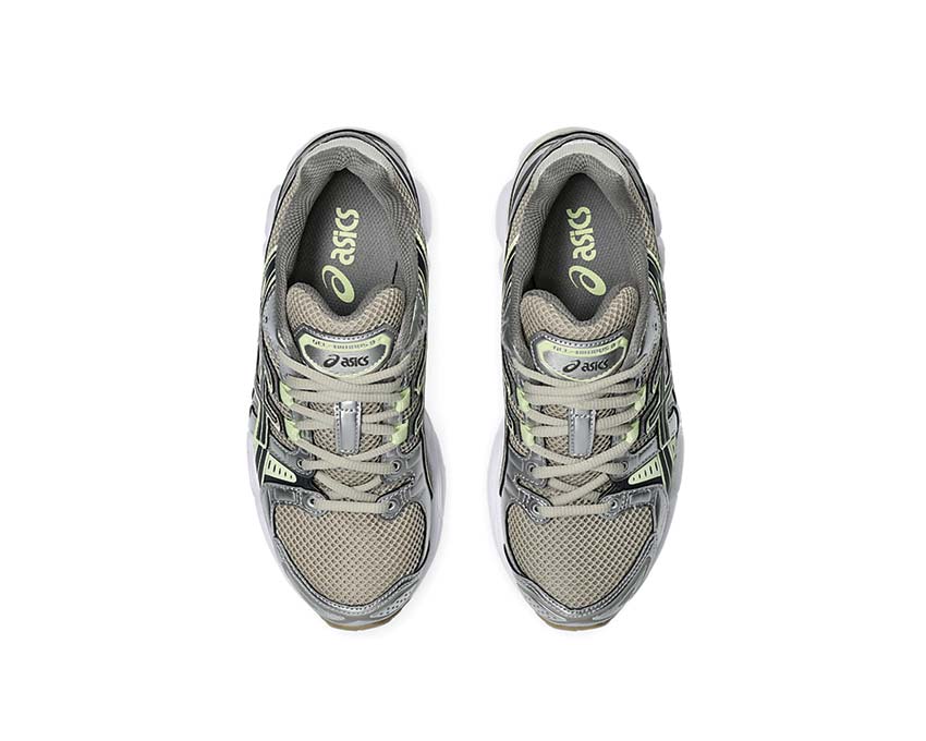 Asics Gel Nimbus 9 Feather Grey Carrier Grey détail — Duomax support femme noirfonce.eu