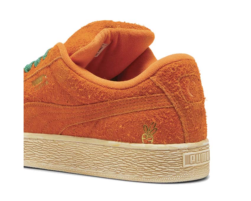Puma Suede XL Carrots 2 Black Orange suola — suola chunky vintage nera