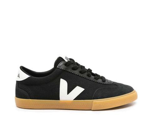 Veja Volley Black/White — sneaker donna tela eco-responsabile