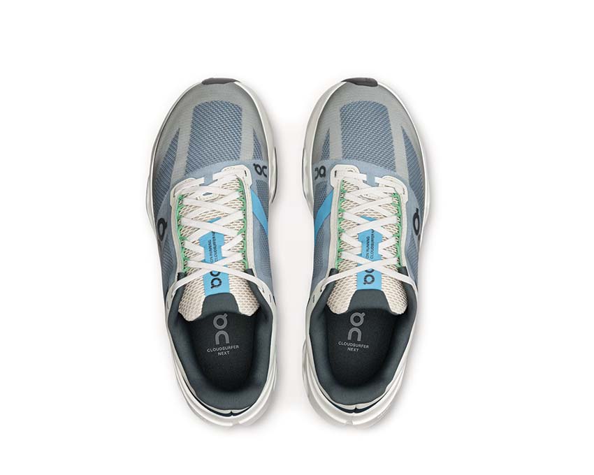 On Cloudsurfer Next W Niagara dettaglio — mesh traspirante scarpa running donna