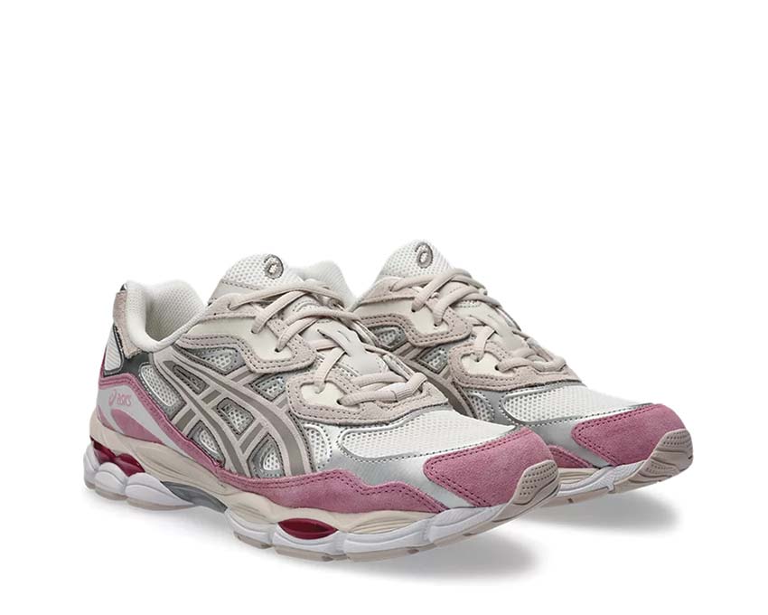 Asics Gel NYC Mineral Beige vista lateral — parte superior de malla