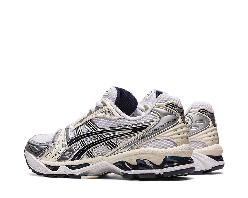 Asics Gel Kayano 14 White Midnight suela — tecnología Gel