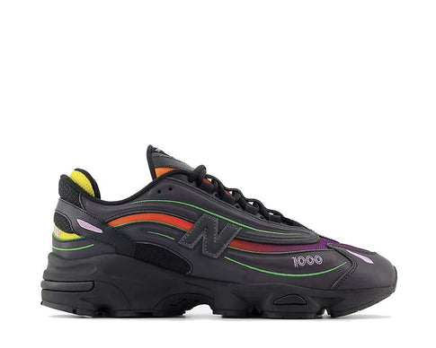 New Balance 1000 Silver Black Honeycomb — sneaker uomo lifestyle colorway a contrasto