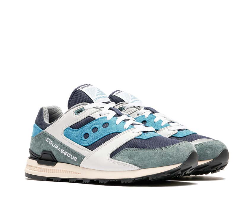 Saucony Courageous side view — breathable mesh upper