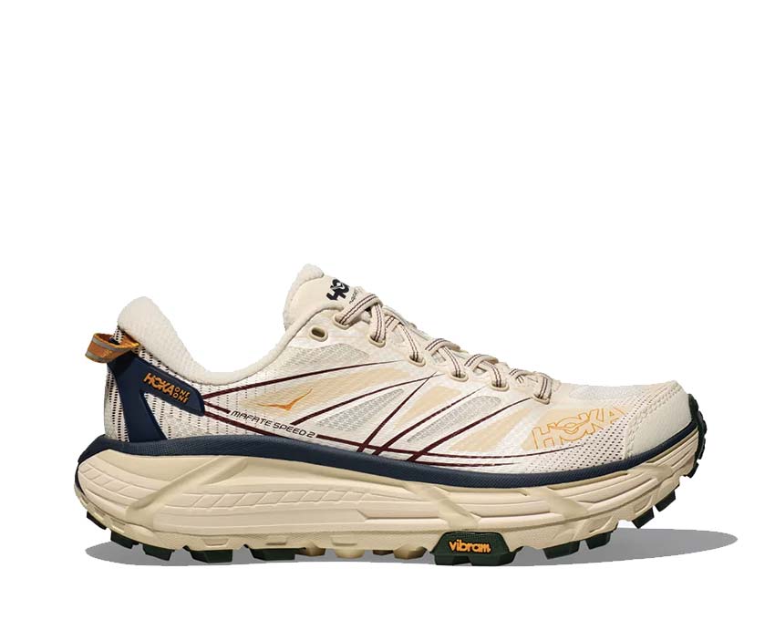 HOKA Mafate Speed 2 Alabaster Oatmilk — Unisex-Laufschuh maximale EVA-Sohle