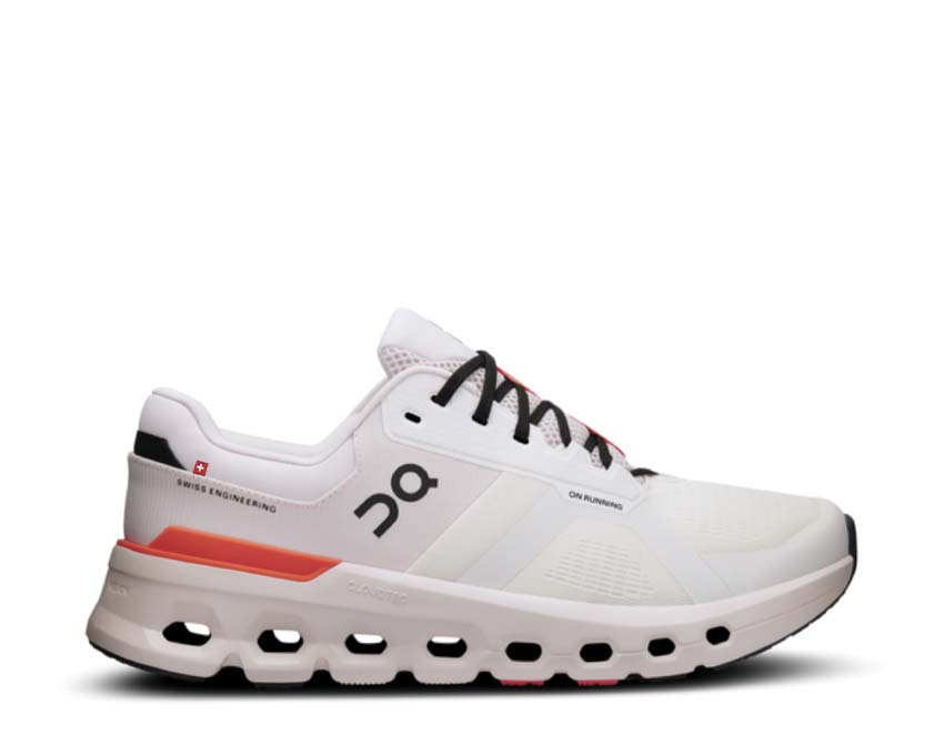 On Cloudrunner 2 White/Sand — zapatilla running mujer estabilidad ligera