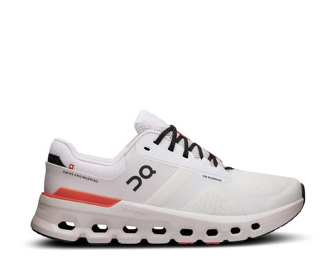 On Cloudrunner 2 White/Sand — zapatilla running mujer estabilidad ligera