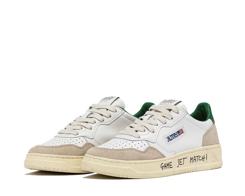 Autry Medalist Low Match / Suede White - Amazon AULMMA05