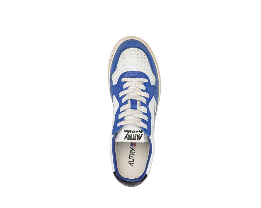 Autry Medalist Low Super Vintage Leat / White / Blue / Black AVLMSV10