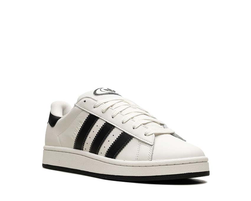 vista lateral — Campus 00s White Black suela goma plana