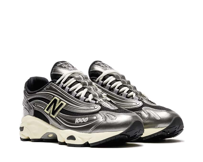 New Balance 1000 vue latérale — tige en daim et nubuck