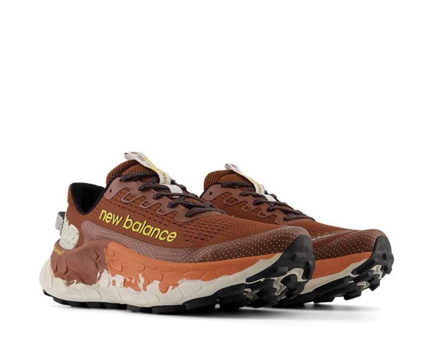 New Balance Fresh Foam X More Trail v3 MTMORAR3 vista lateral — upper mesh reforzado