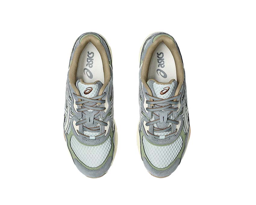 Asics Gel NYC Cold Moss dettaglio — materiale premium