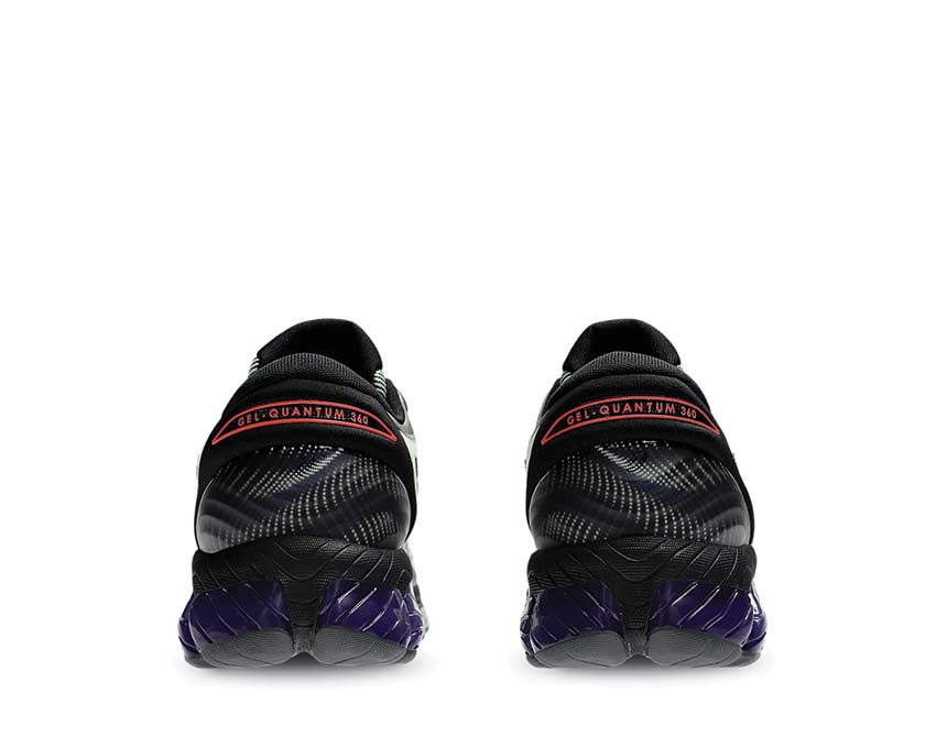 Asics Gel Quantum 360 VIII Illuminate Yellow/Black vista trasera — amortiguación Gel 360 máxima