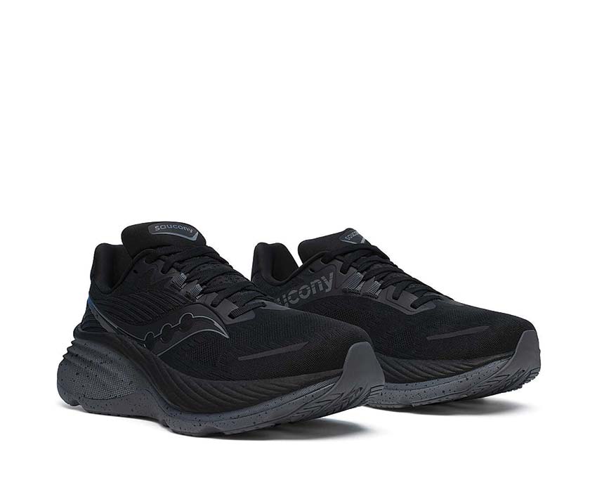 Saucony Hurricane 24 vista lateral — parte superior de malla transpirable