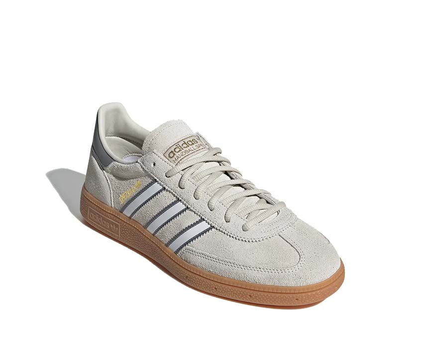 Adidas Handball Spezial Grey Three vue latérale — silhouette Spezial emblématique