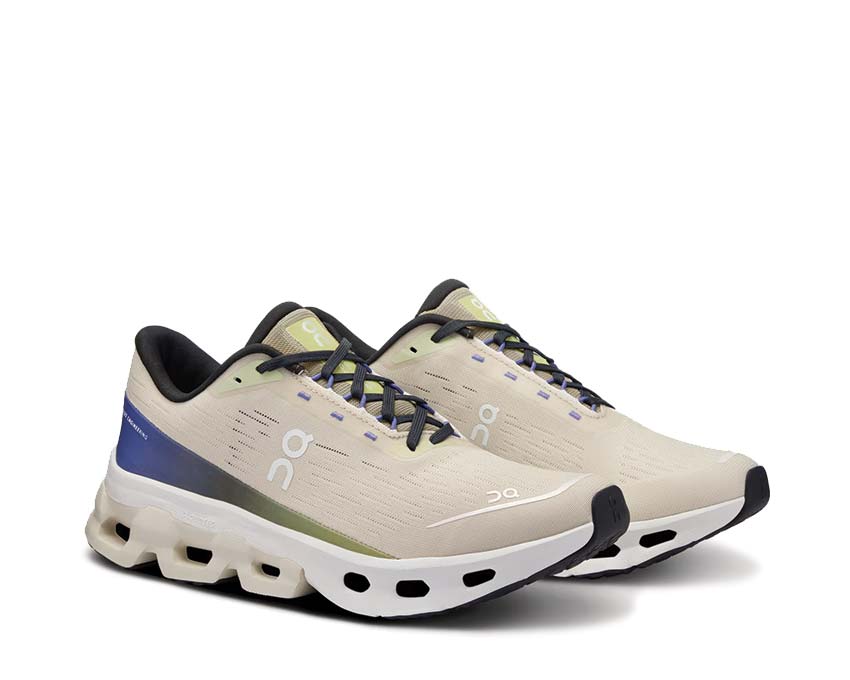 On Cloudspark Ice/Grove vista lateral — parte superior ligera zapatilla running hombre