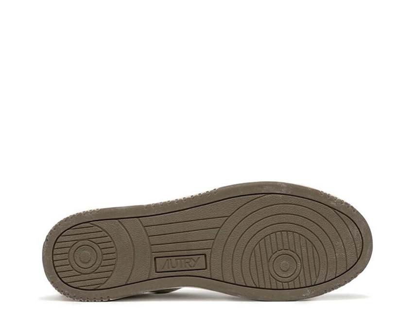 Autry Super Vintage Low détail — empiècements cuir