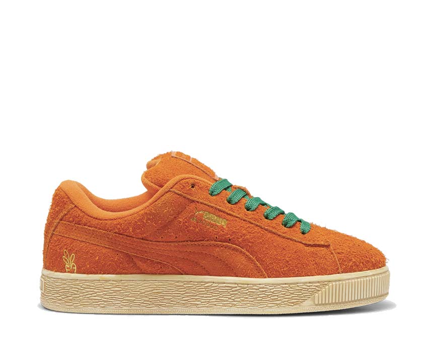 Puma Suede XL Carrots 2 Black Orange — sneaker uomo scamosciato oversize collab Carrots