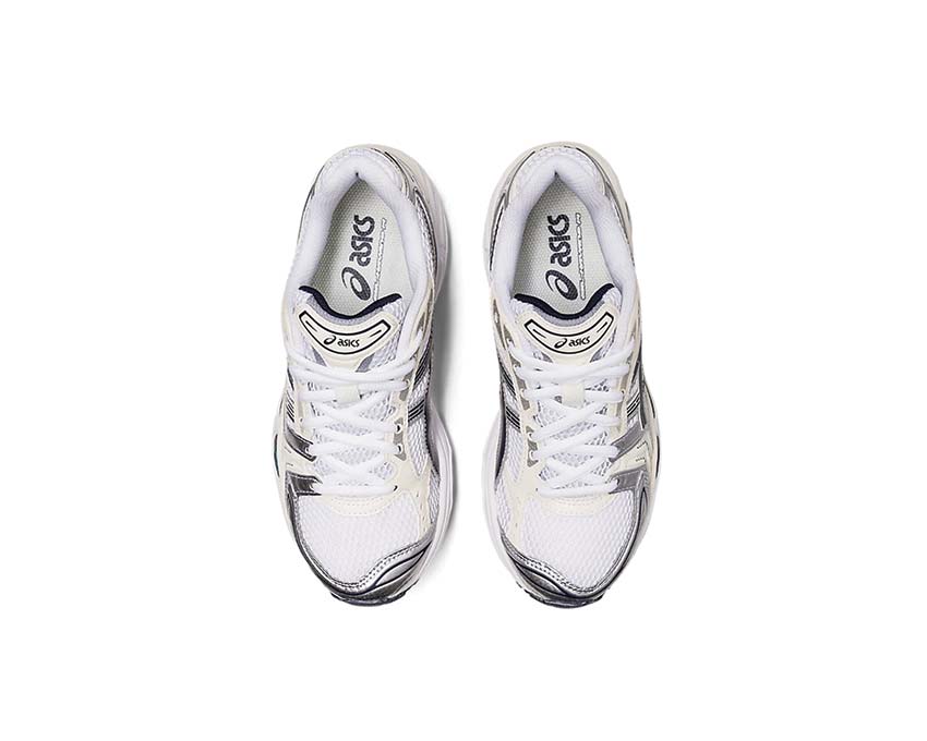 Asics Gel Kayano 14 White Midnight detalle — material premium