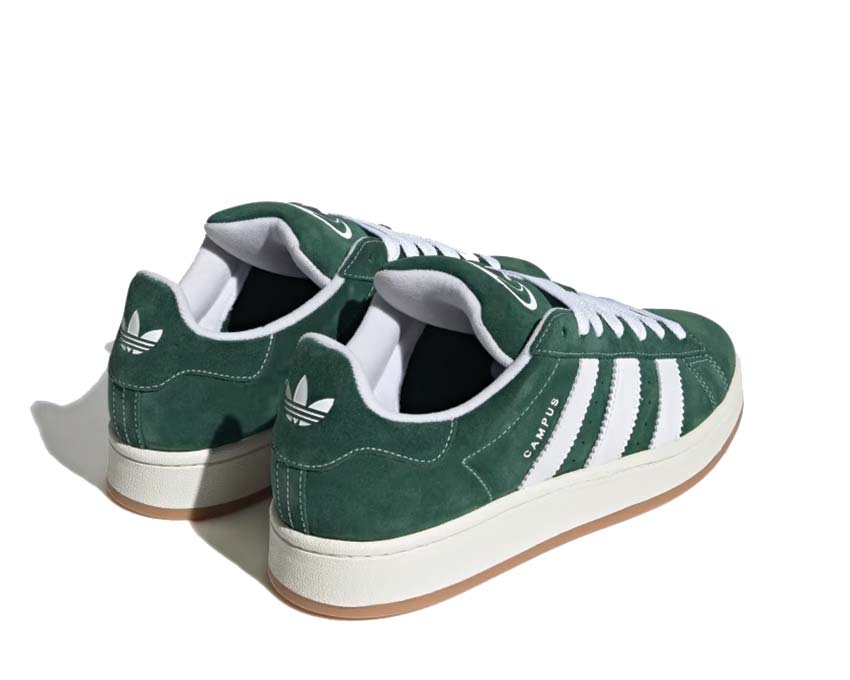 Adidas Campus 00s Dark Green suela — suela vulcanizada plana Off White