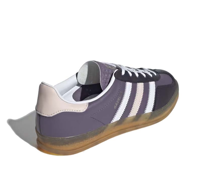 Adidas Gazelle Indoor W Shadow Violet suola — suola piatta in gomma Wonder Quartz