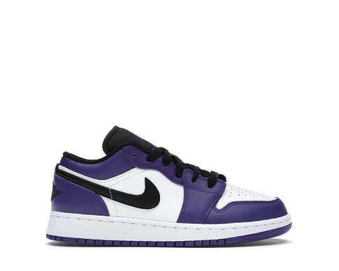 Jordan Air Jordan 1 Low GS Court Purple Black White — Damen Sneaker violett