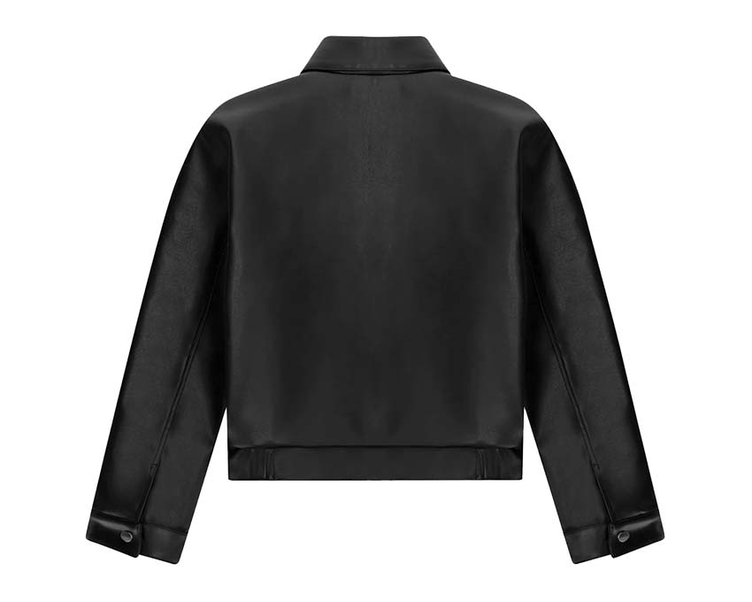 Arte Jasper Double Jacket Black side view — double panel detail