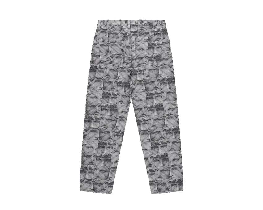 Arte Jeffrey Pants Print vista lateral — tela estampada colorida
