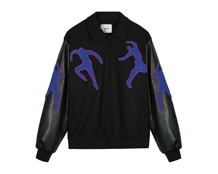 Arte Jonah Pixel Dancer Jacket Black — chaqueta unisex estampado pixel art