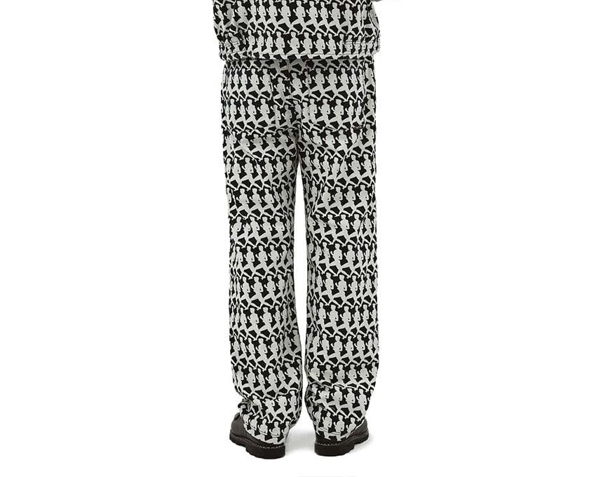 Arte Jones Allover Pants Navy dettaglio — motivo all-over