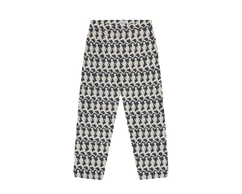 Arte Jones Allover Pants Navy — pantaloni unisex stampa all-over