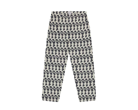 Arte Jones Allover Pants Navy — pantaloni unisex stampa all-over