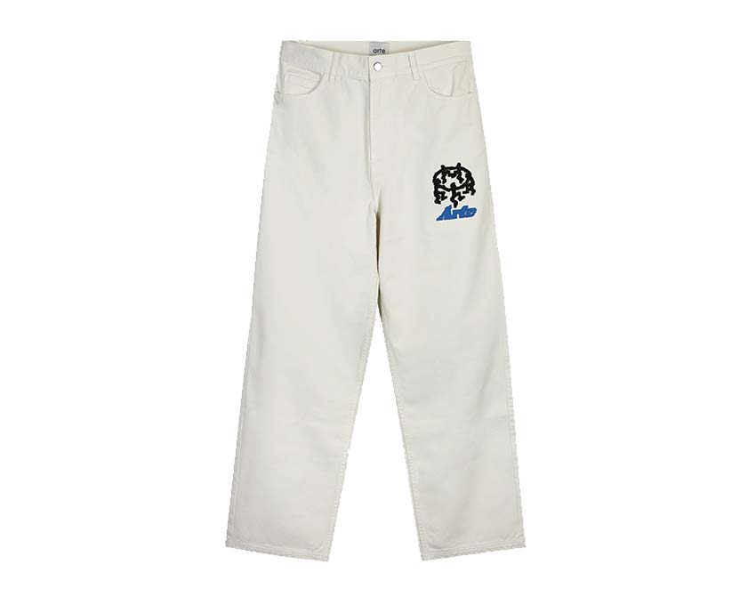 Arte Jones Pixel Dancers Pants Cream — pantalón hombre estampado pixel art
