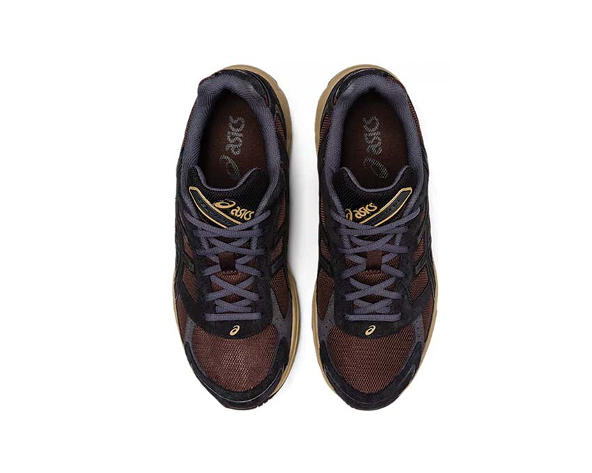 Asics Gel 1130 Coffee Black detalle — material premium