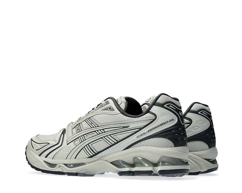 Asics Gel Kayano 14 Graphite Grey White Sage/Graphite sole — Gel cushioning front and rear