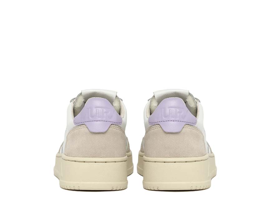 Autry Medalist Low Leat / Suede White - Lilac AULWLS68