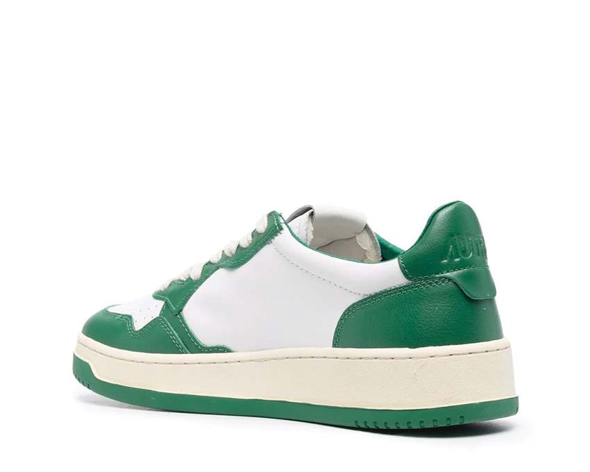 Autry Medalist Low White/Green suela — suela de goma dentada ligera