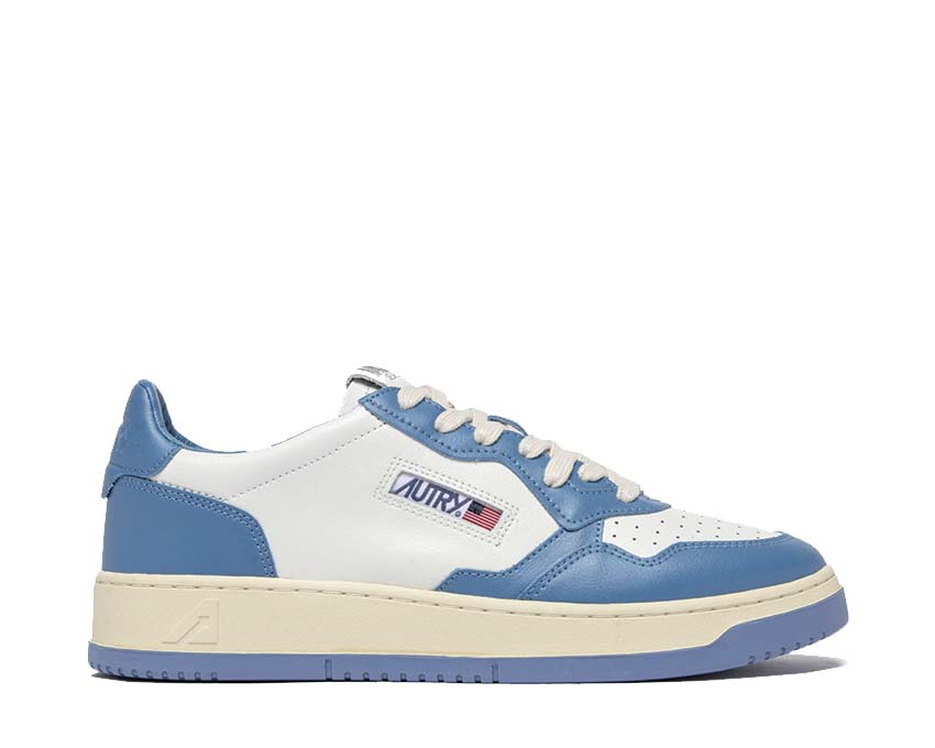Autry Medalist Low White Niagara — men's sneaker vintage American leather