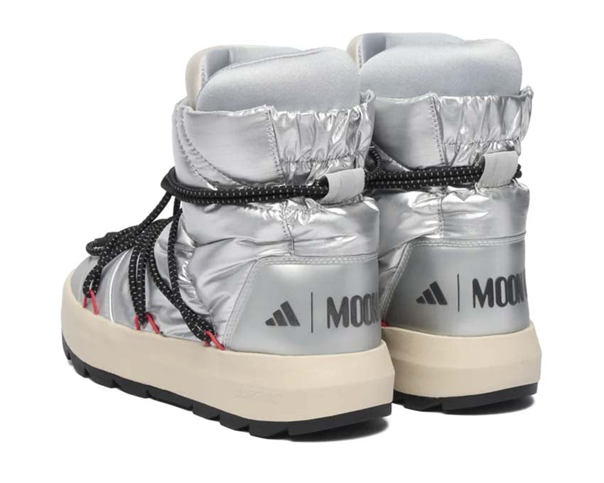 Adidas x Moonboot Ace Blanc détail — finition imperméable hivernale