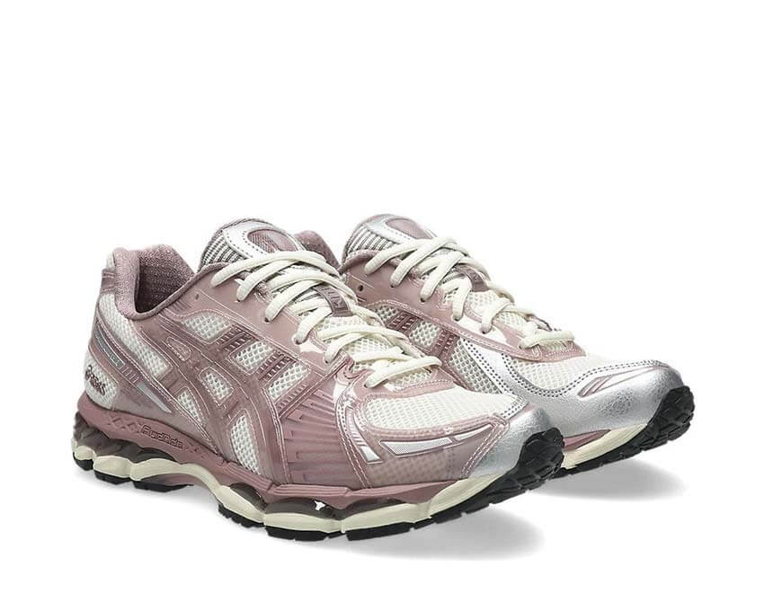 Asics x Kith Gel Kayano 12.1 Quartz vue latérale — collaboration exclusive Kith x Asics