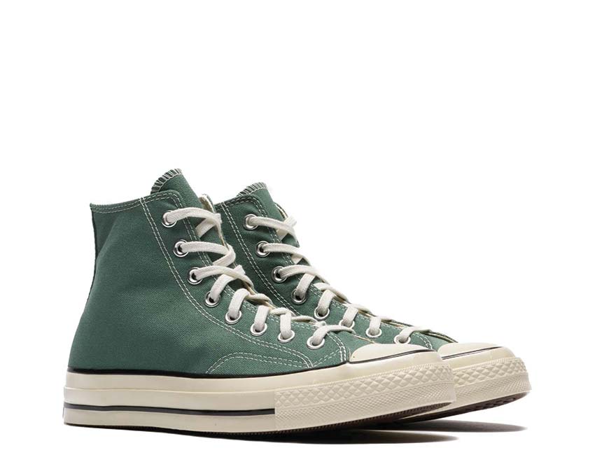 Converse Chuck 70 Hi Admiral Egret vista laterale — tela premium blu