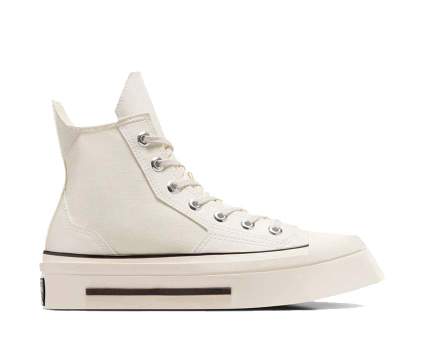 Converse Chuck 70 De Luxe Squared Hi Khaki Off White — zapatilla mujer plataforma