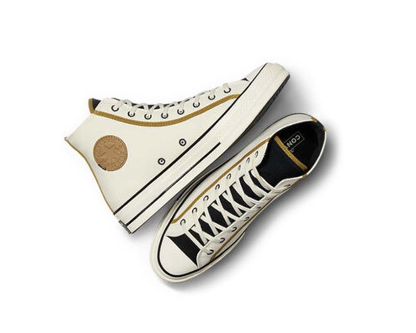 Converse Chuck 70 Hi Hidden Khaki semelle — semelle vulcanisée