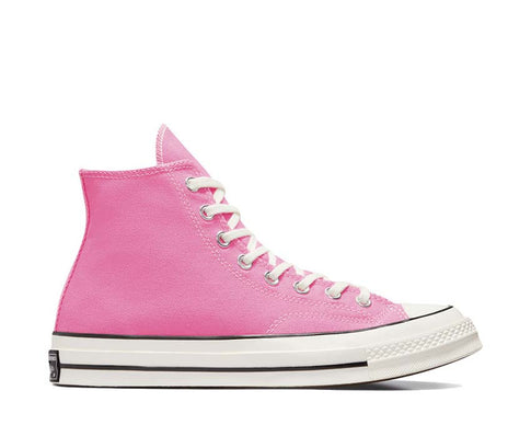 Converse Chuck 70 Hi Pink/Egret/Black — Damen-Sneaker Pastell-Rosa Vintage-Segeltuch