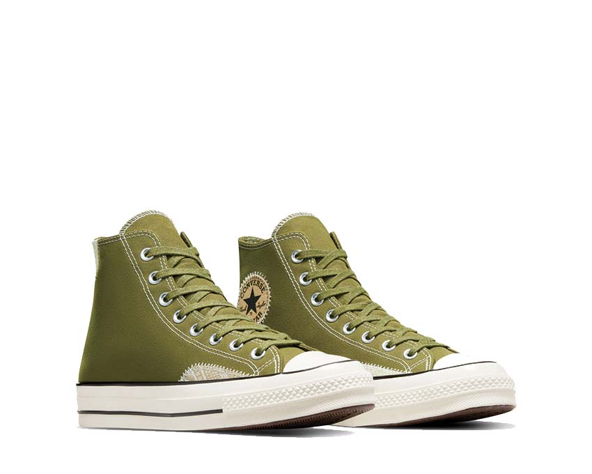 Converse Chuck 70 Hi Trolled Vitality side view — vibrant two-tone canvas