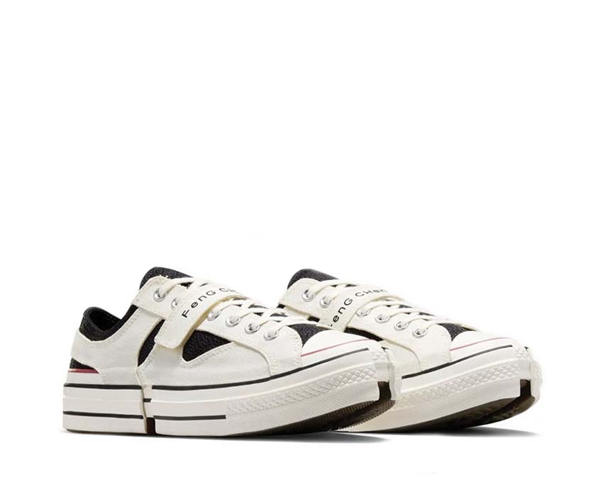 Converse X Feng Chen Wang 2-in-1 Chuck 70 Black/Egret suela — suela vulcanizada doble